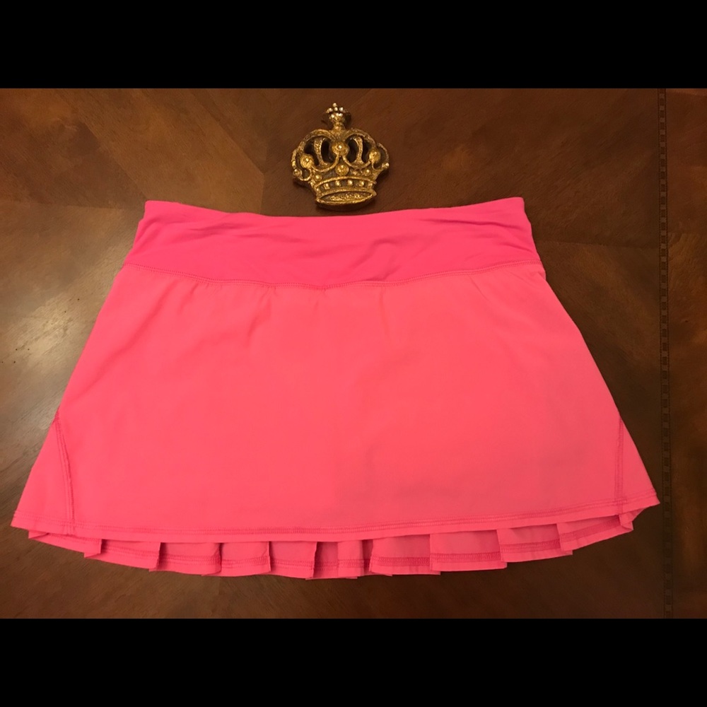 Lululemon Pace Setter Pink Tennis Skirt